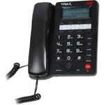 TRAX TC605 Siyah PB 16 Haneli LCD Ekran Handsfree Pilsiz Çalışma  Masa Üstü Telefon