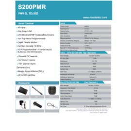 Sfe S900 El Telsizi PMR Tekli Paket 16 Kanal