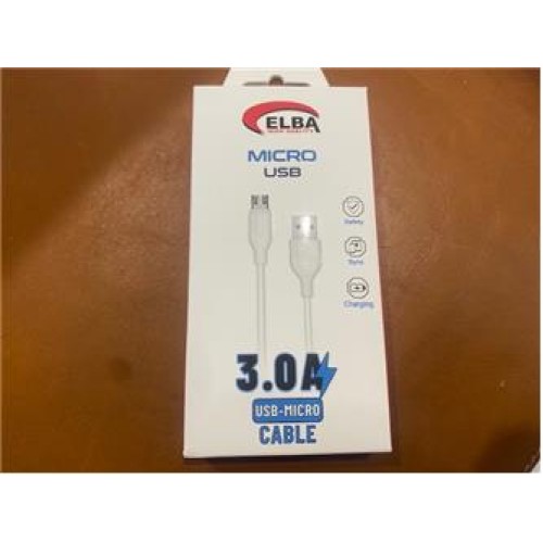 Elba Elb25-M3a Micro Usb 3A Şarj Kablosu 1Mt Hızlı Şarj 