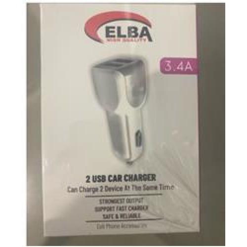 ELB28-AR3P ELBA 3.4A  2USB ARAÇ BAŞLIK