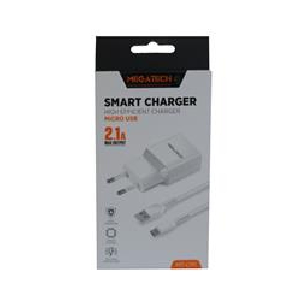 Megatech MT-CM1 2ın1 2.1a Ev Şarj+Micro Kablo