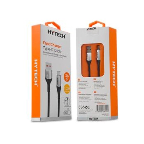 Hytech HY-X350 3A iPhone Lightning 1,2m Silver Şarj Kablosu