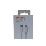 Megatech CC22 1mt Usb Type-C to Type-C Şarj ve Data Kablosu
