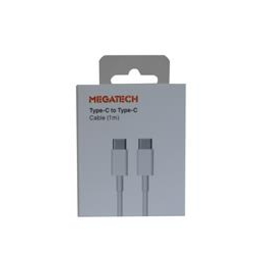 Megatech CC22 1mt Usb Type-C to Type-C Şarj ve Data Kablosu