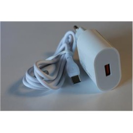 Elba ELB06-USB-25WTypc  Beyaz Usb 25W Şarj Kafa+1Mt Usb Type-c Kablo QC4.0 (Akım Koruma-Hızlı Şarj)