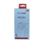 Compaxe CTA-200TI 20W 5V 3A PD Ev Şarj Kafa+Type-C Şarj Kablosu 