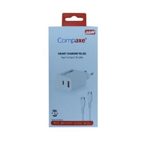 Compaxe CTA-350TT  35W 5V 3A PD-QC+ Type-C To Type-C  Şarj Kablosu