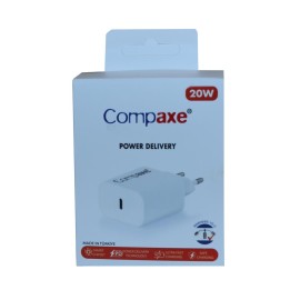 Compaxe CTA-200C PD USB-C 3.0 20W Ev Şarj Kafa 
