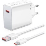 Megatech 67w Turbo Şarj Gösterme EvŞarj Kafa + Type-C Şarj Kablosu 