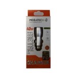 Megatech T05-M24 Re Gri 3.4A 40W Usb Çelik Araç Şarj Aleti 