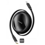 Baseus P10364501111-00 Free2Pull Makaralı Şarj Kablosu USB-C-Lightning 20W 1m