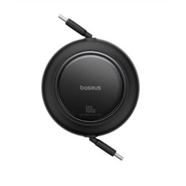 Baseus P10364500113-00  Free2 Pull Mini Kablolu USB-C 100W Şarj Kablosu Siyah
