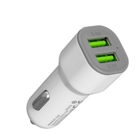 Hytech HY-X40 3.1A Hızlı Şarj 2 USB Beyaz Araç Şarj Cihazı