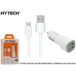 Hytech HY-X42 3.4A Hızlı Şarj MicroUSB Kablolu 2 U