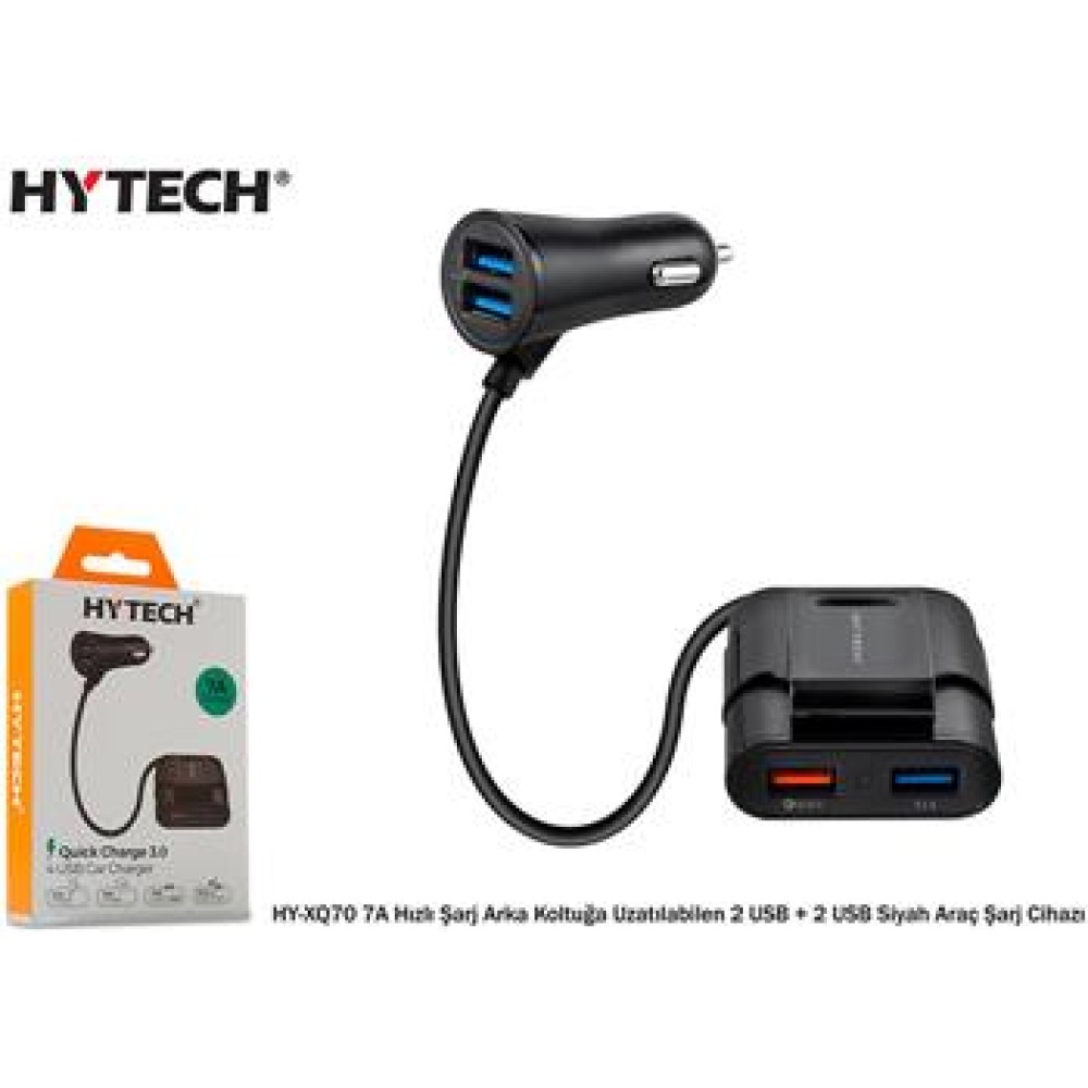 Hytech HY-XQ70 7A Hızlı Şarj Arka Koltuğa Uzatılab