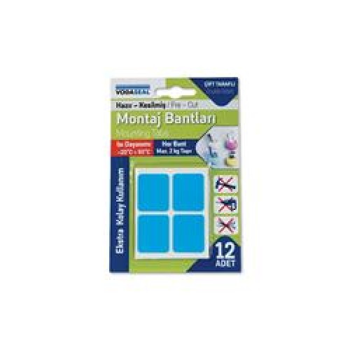 Vodaseal  Montoj Bantı Hazır Kesilmiş 12li Mavi-Beyaz ( Her Band 2Kg Taşır)