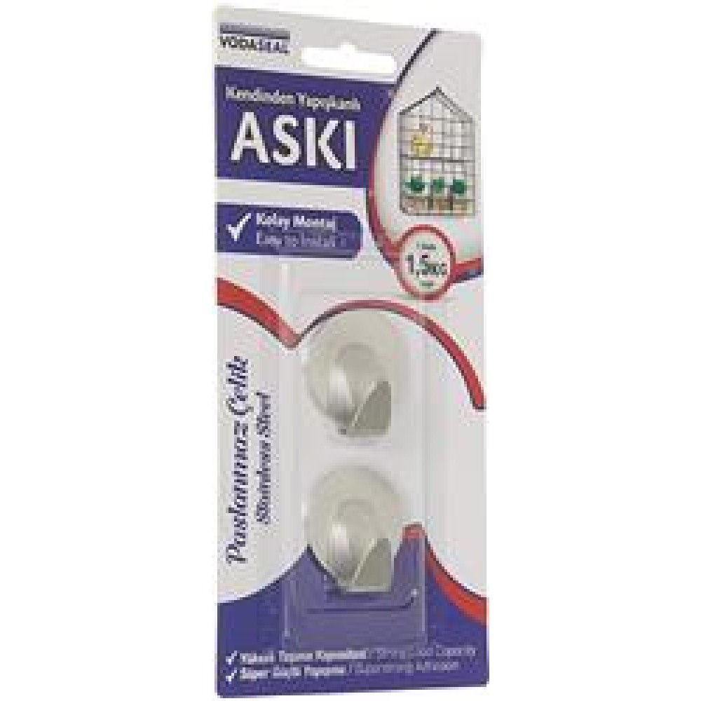 Vodaseal HT17P Yuvarlak Metal Askı 2li (Paslanmaz Çelik)
