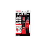 Vodaband 20ML+20ML Çelik Epoksi Yapıştırıcı Siyah+Beyaz(Reçine+Sertleştirici)