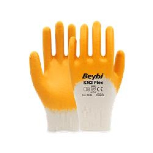 Beybi Nitril PMK KN2 Flex 10 Beden Nitril Kaplı Pamuk Eldiven (3121x)¾ Nitril Kaplıdır 