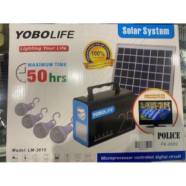 Polıce Pk-4000 Solar Enerjili 4 Adet Led Ampül Lityum Pil (25200Mah) 12V (Araç Tv Ve Buzdolabı) 