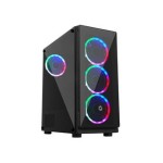 Frisby FC-9280G-4F Gaming Kasa (4xDual-Ring Fan)1 x USB 3.0 Port, 2 x USB 2.0 Port, Audio Ses