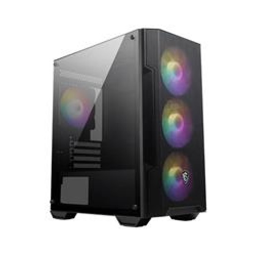 MSI MAG FORGE M100A Akrilik yan panel 3x120mm 1x120mm Auto RGB Fan mATX Gaming Bilgisayar Kasası