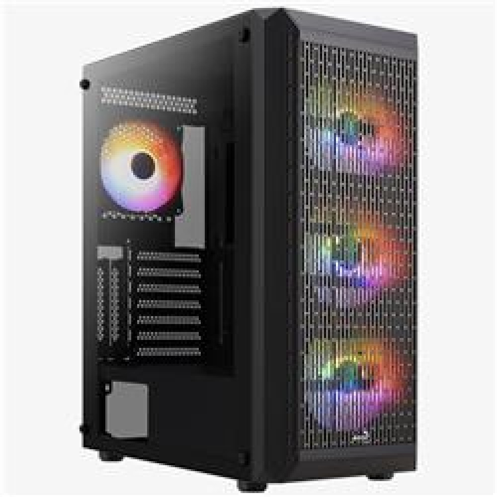 Aerocool-AE BEAM 500 Beam 500W 4 x 12cm FRGB Fanlı Mini Tower Kasa