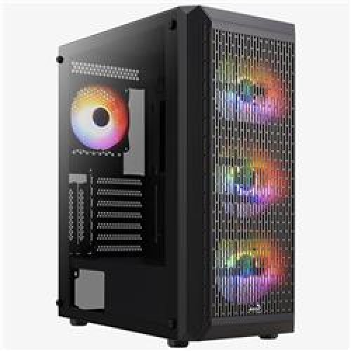 Aerocool-AE BEAM 500 Beam 500W 4 x 12cm FRGB Fanlı Mini Tower Kasa