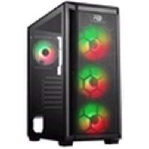 PowerBoost PB-T001BB 750w 80+ Bronze Full Siyah Mesh Panel RGB fan kasa                
