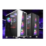 Nw 09-09-02 Temperli Sıralı Sistem RGB Fan(Psu Yok) Atx Kasa
