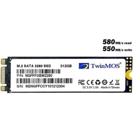 TwinMOS 512GB NGFFFGBM2280 M.2 2280 SATA3 SSD (580Mb-550Mb-s) 3DNAND Ssd Disk