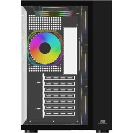 PowerBoost PB-SS02B Sea View USB 3.0, ATX 7 x ARGB Fanlı, Siyah Kasa (PSU Yok)  