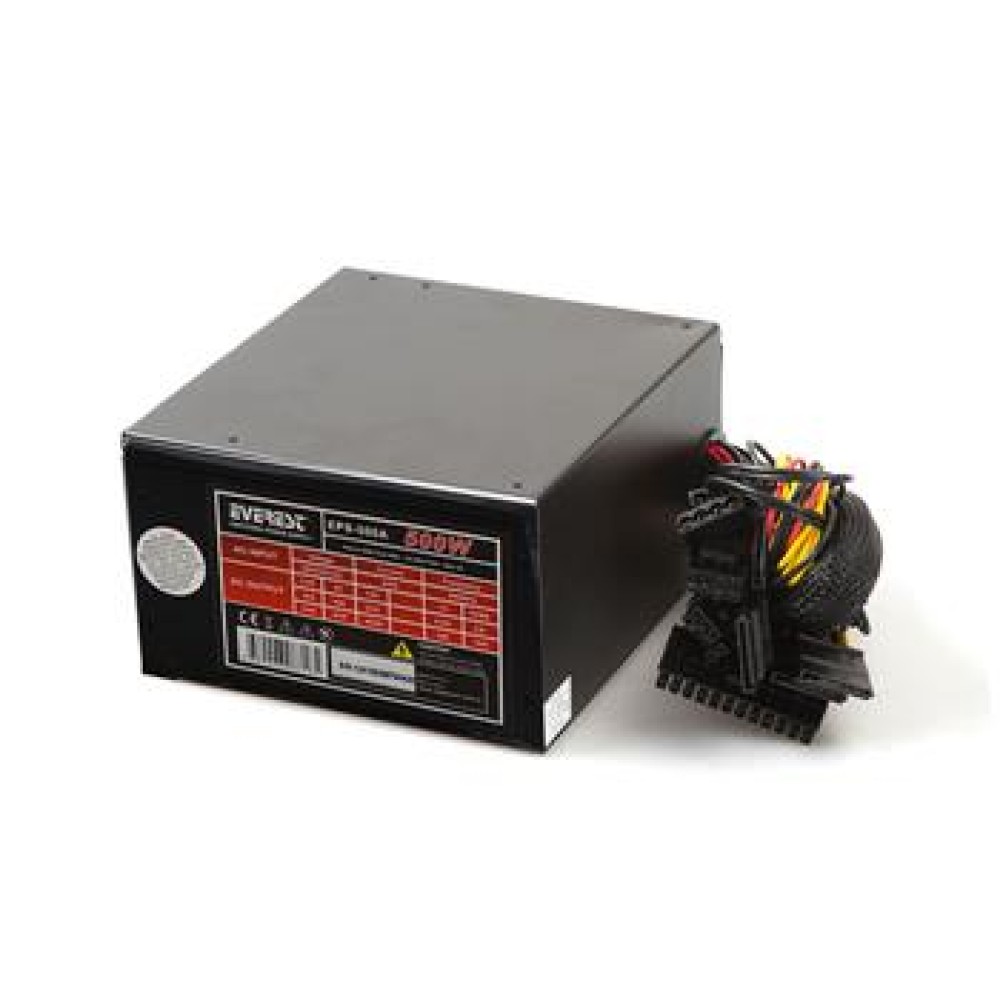 Everest EPS-500A Real 500W 4-SATA 12cm Fanlı Oyuncu PC Destekli Power Supply