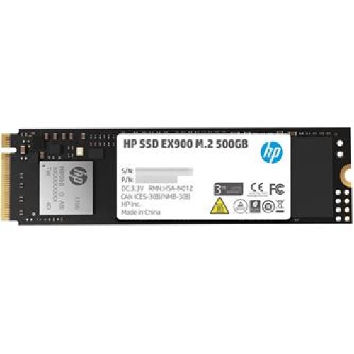 Hp 500GB EX900 M.2 PCIe 3.0 x4 NVMe 3D TLC NAND Internal 2100 MB-1500 MB 2YY44AA Ssd Harddisk 