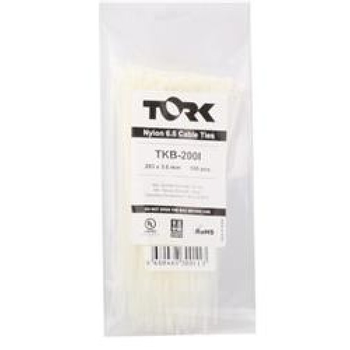 Tork TRK-300-3,5mm Beyaz 100lü Kablo Bağı