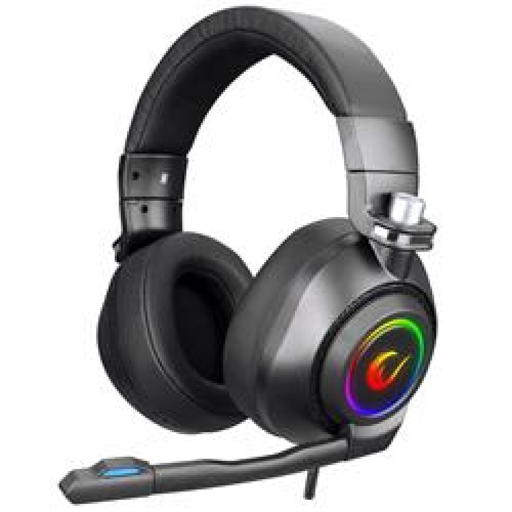 Rampage RM-K20 AMAZE Siyah USB 7.1 Noice Cancelling Mic RGB Ledli Gaming Oyuncu Mikrofonlu Kulaklık