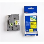 BROTHER P-TOUCH TZE-253 TZE-TAPE 24 MM BEYAZ ÜZERİNE MAVİ LAMİNASYONLU ETİKET