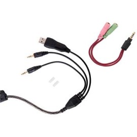 Rampage SN-R5 X-CORE Siyah-kırmızı Oyuncu Mikrofonlu Kulaklık Usb