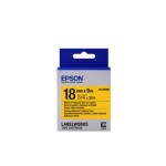 Epson LK-5YBW Güçlü Yapışkanlı Sarı Üzeri Siyah 18mm 9Metre Etiket