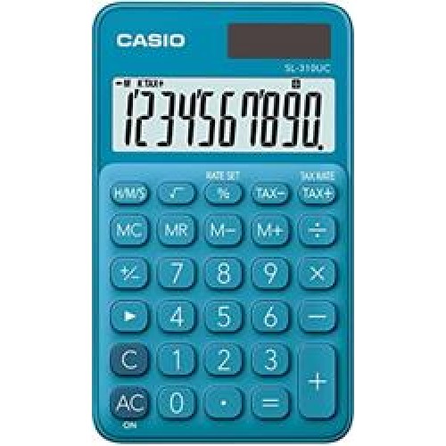 Casio SL-310UC-BU Cep Tipi 10 Hane Mavi Hesap Makinesi