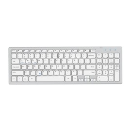 Everest KB-80W Beyaz-Gümüş 2.4Ghz Ultra İnce Q Mac-Win-Android-Ios Uyumlu Kablosuz Klavye