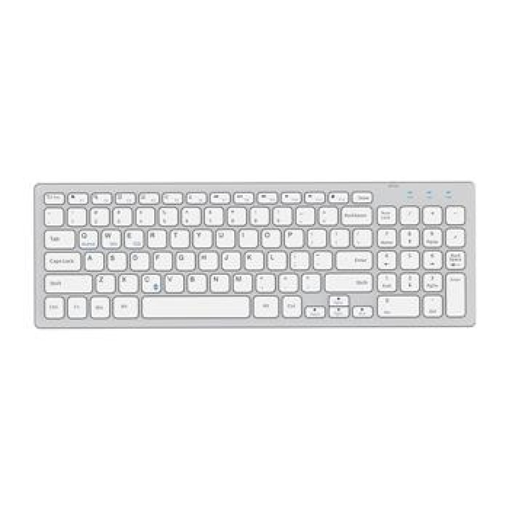 Everest KB-80W Beyaz-Gümüş 2.4Ghz Ultra İnce Q Mac-Win-Android-Ios Uyumlu Kablosuz Klavye