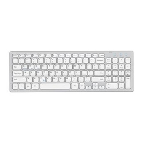 Everest KB-80W Beyaz-Gümüş 2.4Ghz Ultra İnce Q Mac-Win-Android-Ios Uyumlu Kablosuz Klavye