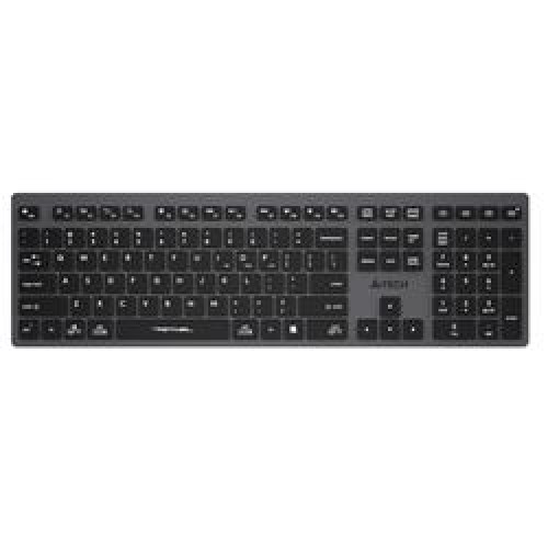 A4 Tech Fstyler FBX50C Gri Bluetooth+2.4G Nano Fn Şarjlı Multimedya Klavye