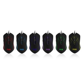 Inca CHASCA Img-039t 3200Dpı  Örgülü 6 Led RGB SOFTWEAR- SİLENT Gaming Mouse (1,65Mt Örgülü Kablo) 
