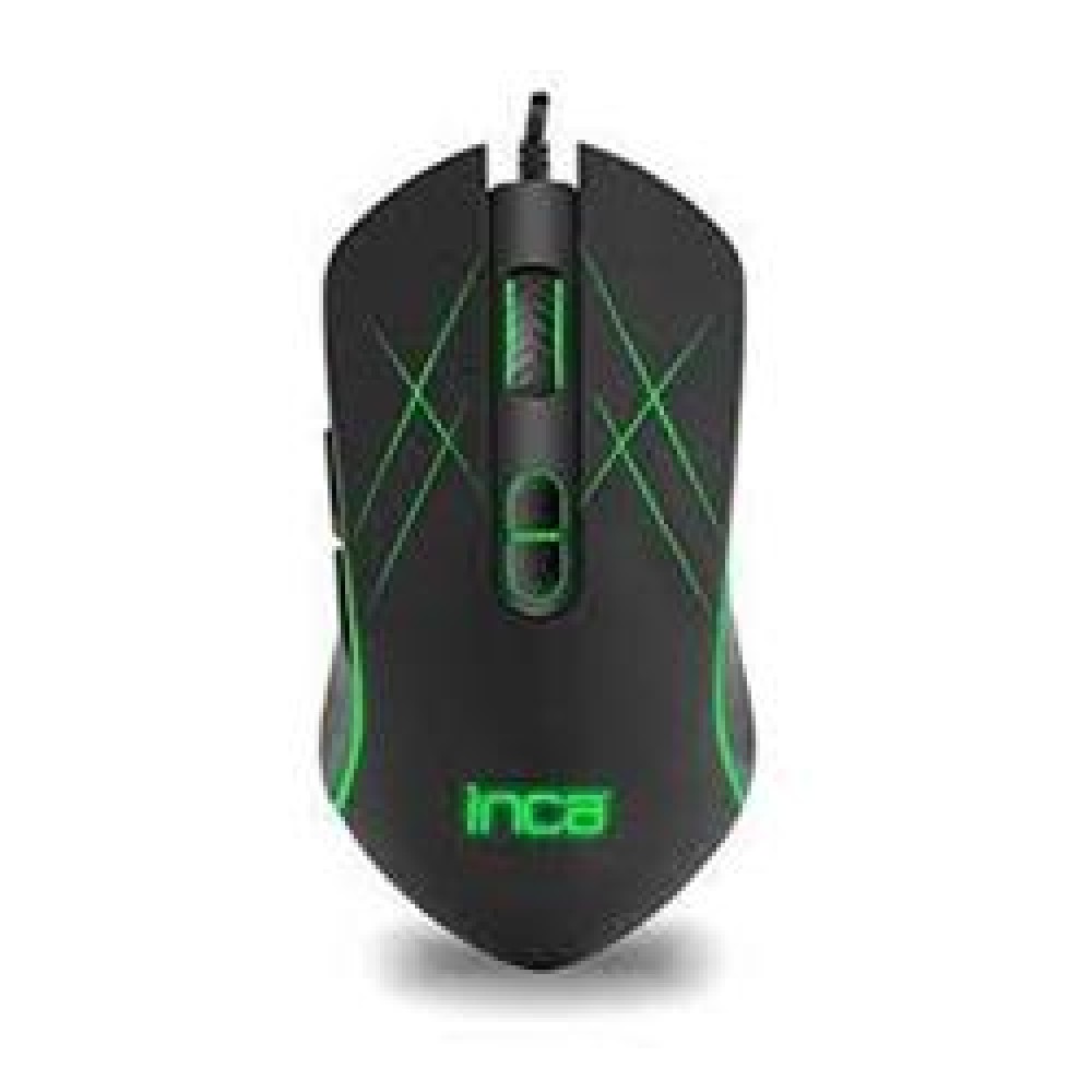 Inca CHASCA Img-039t 3200Dpı  Örgülü 6 Led RGB SOFTWEAR- SİLENT Gaming Mouse (1,65Mt Örgülü Kablo) 