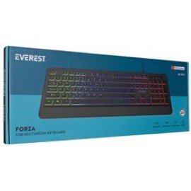 Everest KB-R59 FORZA Siyah Usb Rainbow Backlight klavye