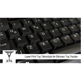 Inca IK-274QU Multimedya q-usb Klavye( Kablo Uzunluğu 1.5mt) (Özel “TL”tuşu“T” tuşundadır) 