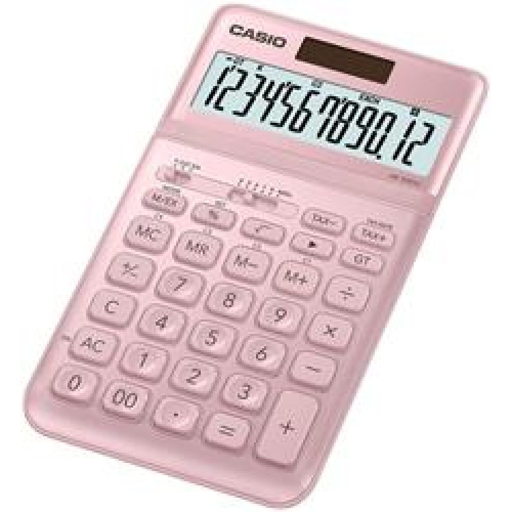 Casio JW-200SC-PK 12 Hane Pembe Masa Üstü Hesap Makinesi
