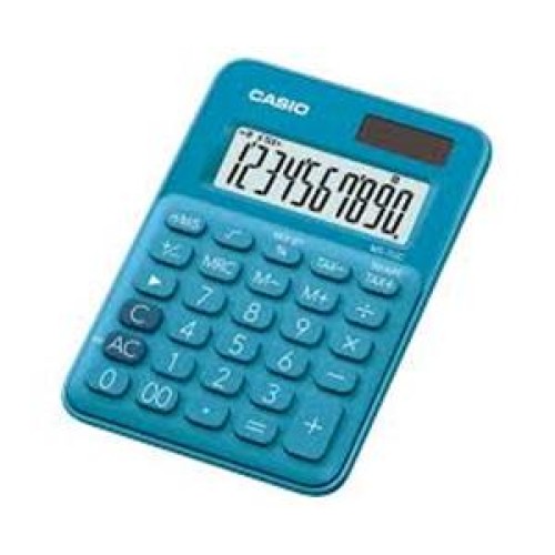 Casio MS-7UC-BU 10 Hane Mavi Masa Üstü Hesap Makinesi